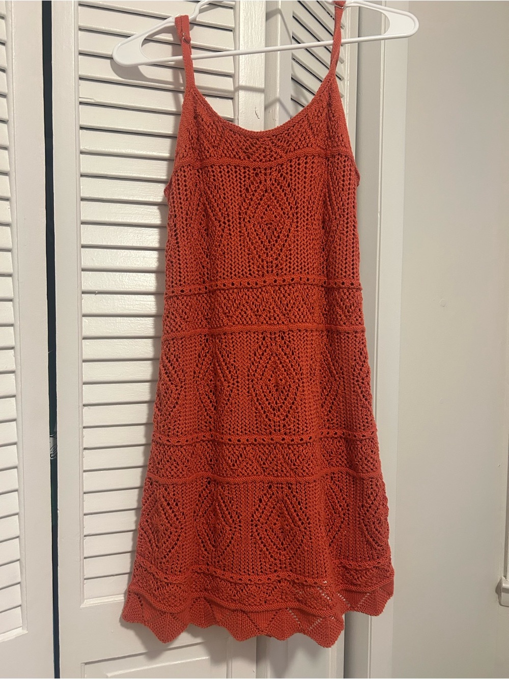 a new day Crochet Mini Slip Dress